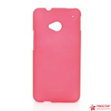 Пластиковая Накладка Baseus Для HTC One+Пленка+Стилус(розовый)
